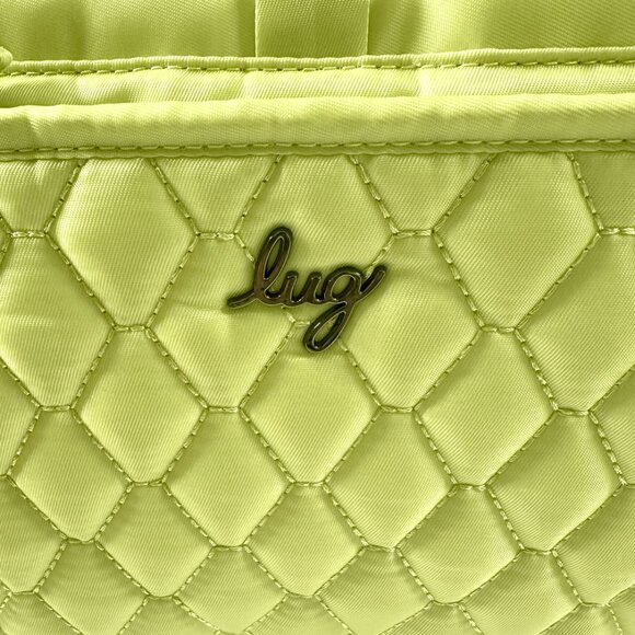 Lug Quilted Crescent Crossbody Bag Margarita Key Lime RFID Tech Flamingo Lining - Picture 10 of 12